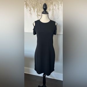 Michael Kors open shoulder casual black dress. New with tags. Never worn.